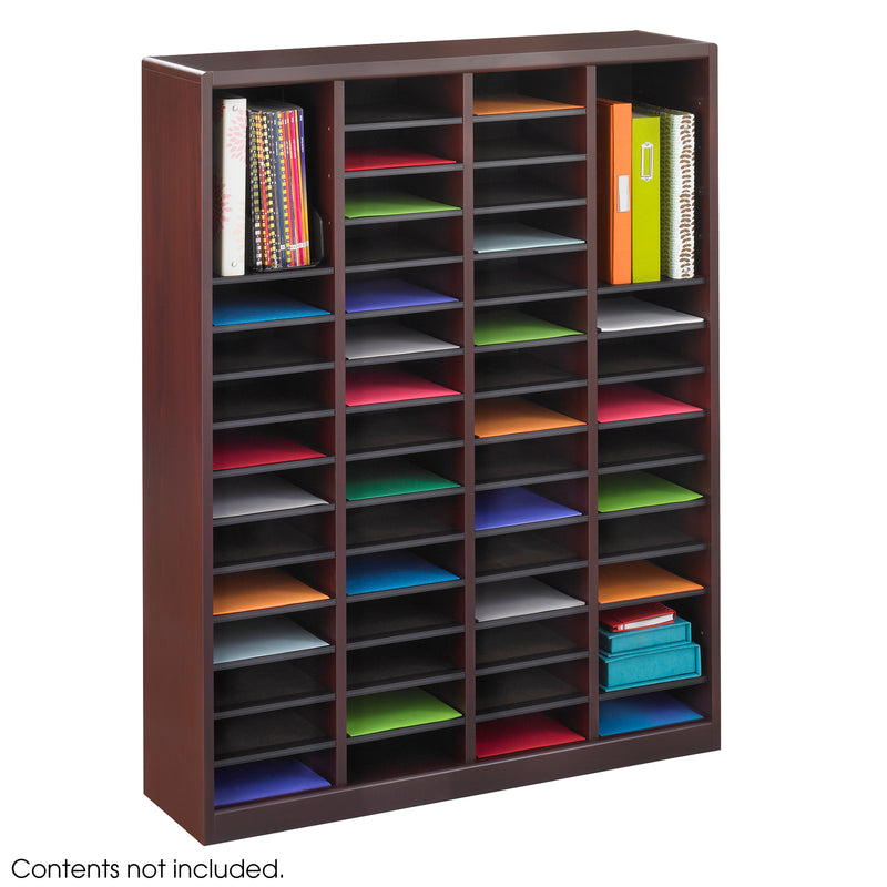 E-Z Stor® Wood Literature Organizer, 60 Compartments