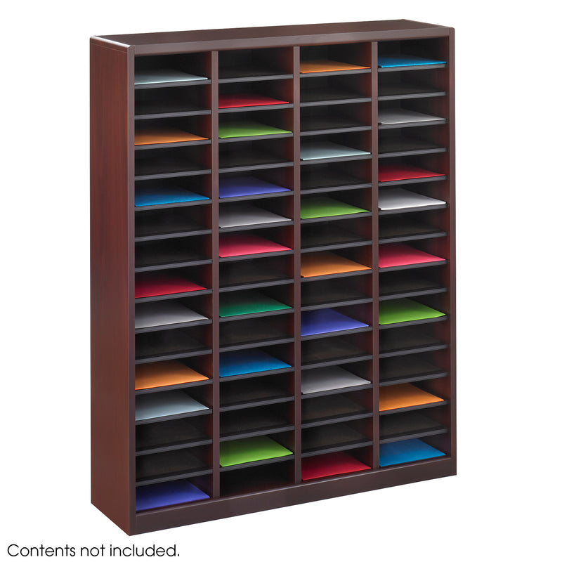 E-Z Stor® Wood Literature Organizer, 60 Compartments