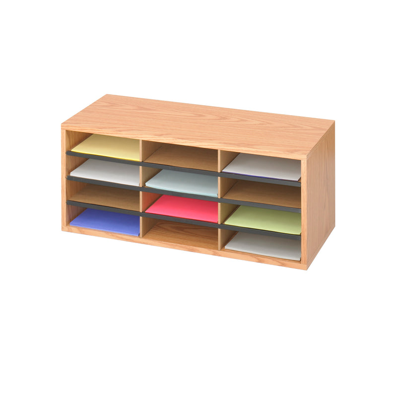 Wood/Corrugated Literature Organizer, 12