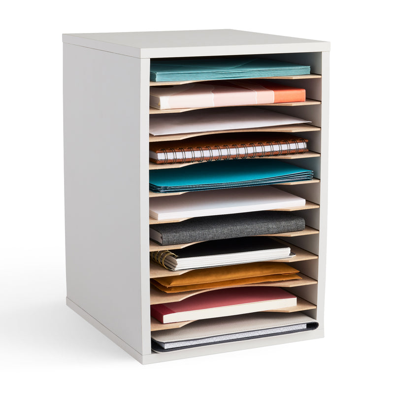 Vertical Desk Top Sorter - 11 Compartment