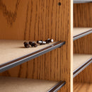 Wood Adjustable Literature Organizer - 12 Compartment