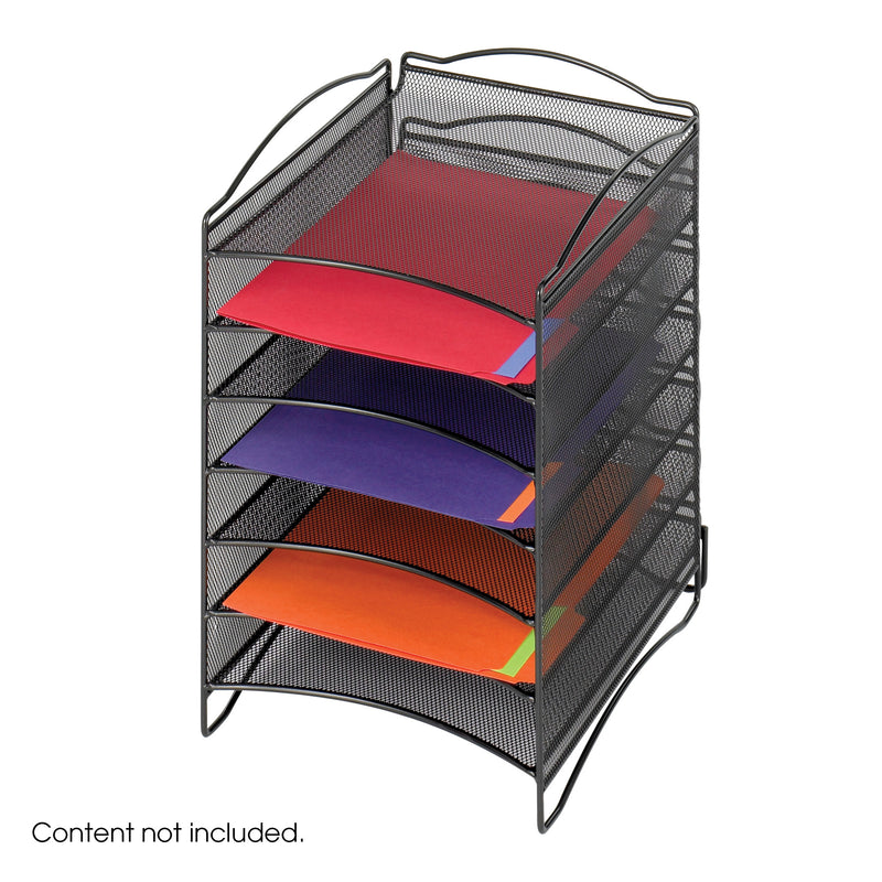 Onyx™ 6 Compartment Mesh Literature Organizer