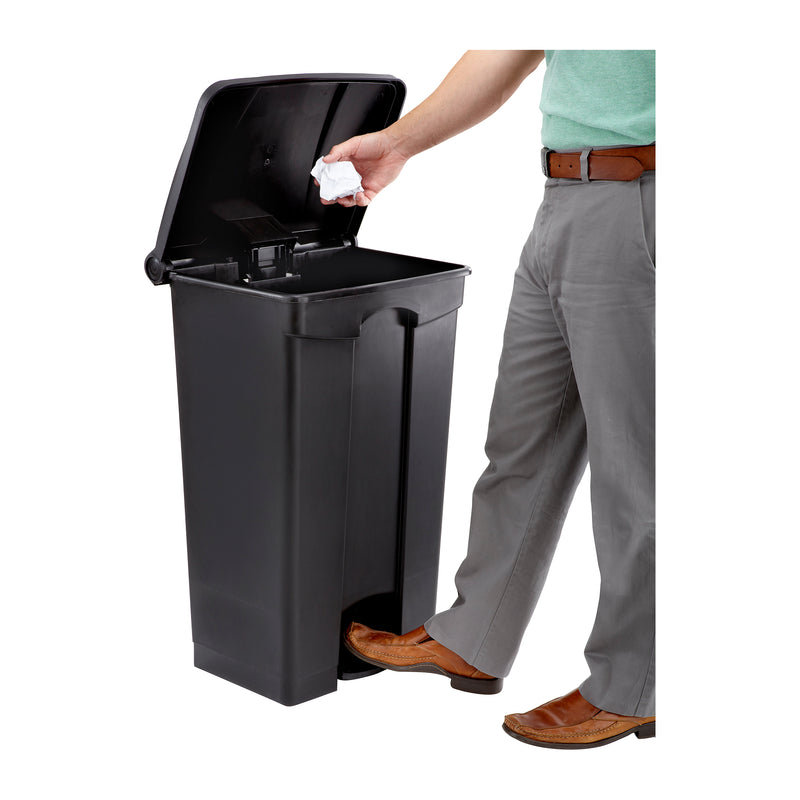 Plastic Step-On Waste Receptacle - 23 Gallon Capacity