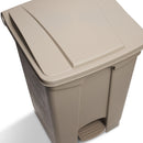 Plastic Step-On Receptacle, 12 Gallon Capacity