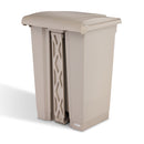 Plastic Step-On Receptacle, 12 Gallon Capacity