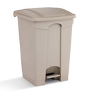 Plastic Step-On Receptacle, 12 Gallon Capacity