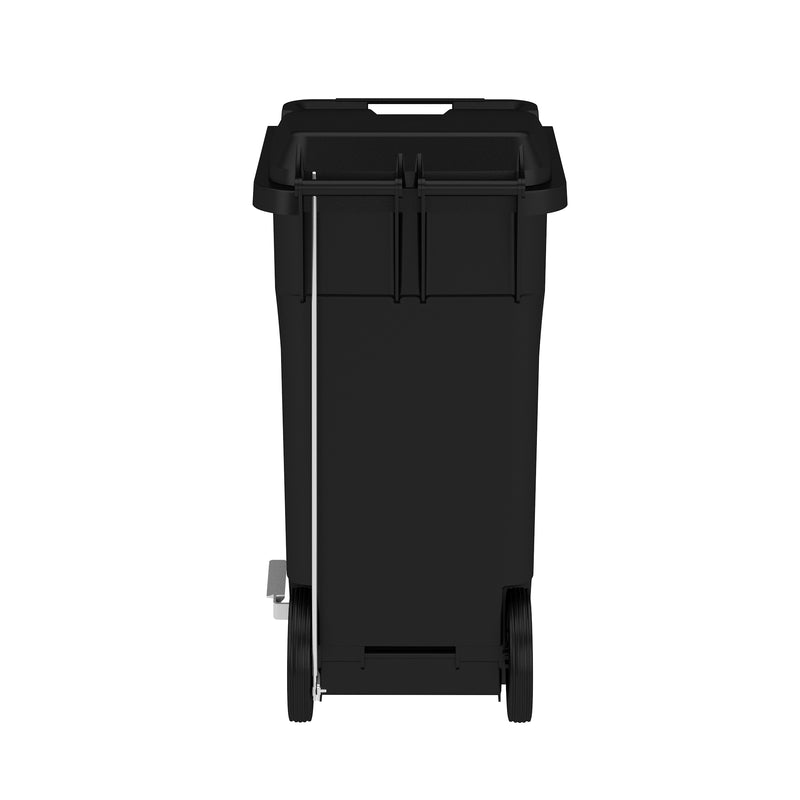 Plastic Step-On Receptacle, 32 Gallon Capacity