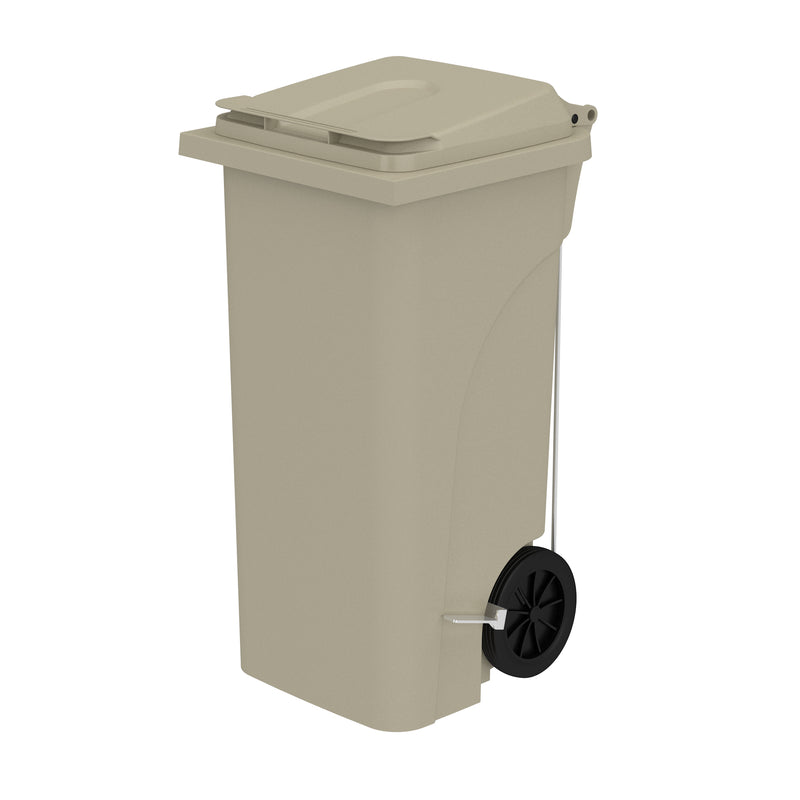 Plastic Step-On Receptacle, 32 Gallon Capacity