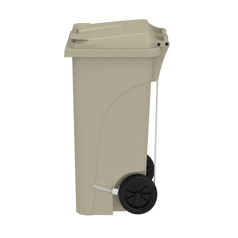 Plastic Step-On Receptacle, 32 Gallon Capacity