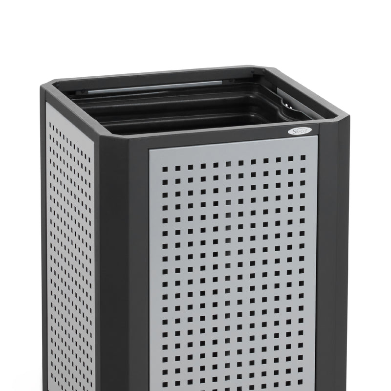 Evos™ Series Steel Receptacles w/ Ash, 15 Gallon Capacity