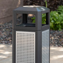 Evos™ Series Steel Receptacles w/ Ash, 15 Gallon Capacity