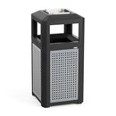 Evos™ Series Steel Receptacles w/ Ash, 15 Gallon Capacity