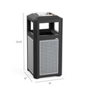 Evos™ Series Steel Receptacles w/ Ash, 15 Gallon Capacity