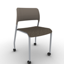 Pierce Configurable Side Chair on Casters