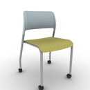 Pierce Configurable Side Chair on Casters