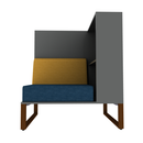 Chatham Cove 2-Sided Work Lounge Left Non-Powered 50 Inch Height