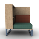 Chatham Cove 2-Sided Work Lounge Right Non-Powered 50 Inch Height