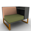 Chatham Cove 2-Sided Work Lounge Left Powered 34H