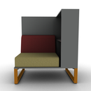 Chatham Cove 2-Sided Work Lounge Left Powered 50 Inch Height