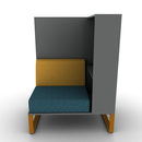 Chatham Cove 2-Sided Work Lounge Left Powered 58 Inch Height