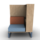 Chatham Cove 2-Sided Work Lounge Left Powered 58 Inch Height