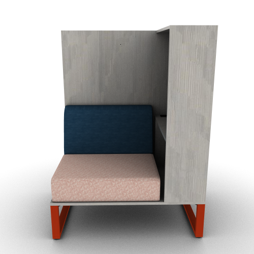 Chatham Cove 2-Sided Work Lounge Left Powered 58 Inch Height