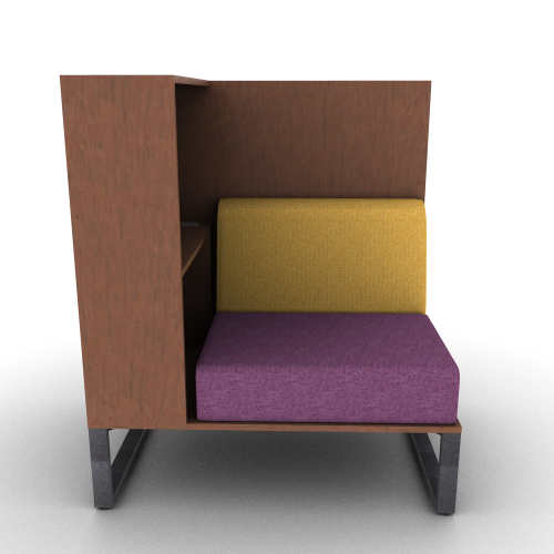 Chatham Cove 2-Sided Work Lounge Right Powered 50 Inch Height