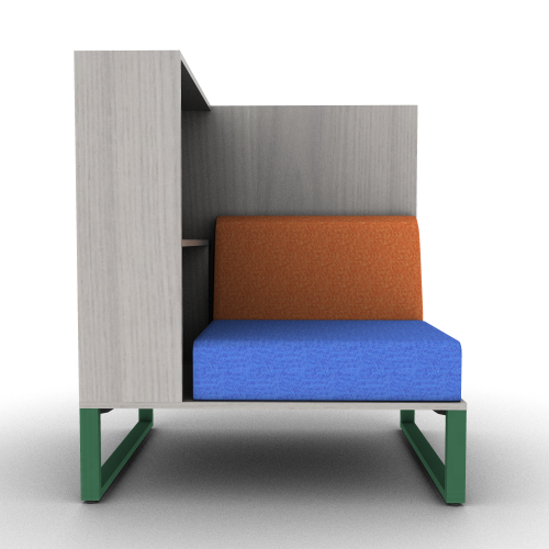 Chatham Cove 2-Sided Work Lounge Right Powered 50 Inch Height