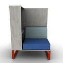 Chatham Cove 2-Sided Work Lounge Right Powered 58 Inch Height