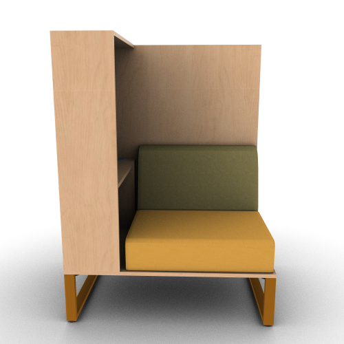 Chatham Cove 2-Sided Work Lounge Right Powered 58 Inch Height