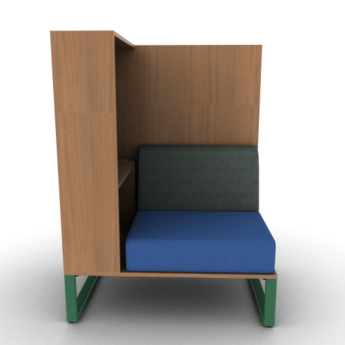 Chatham Cove 2-Sided Work Lounge Right Powered 58 Inch Height