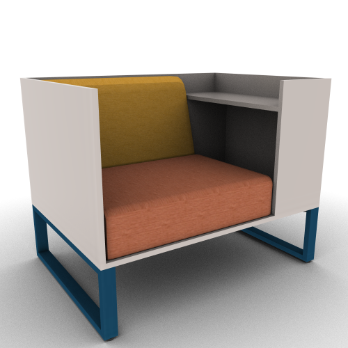Chatham Cove 3-Sided Work Lounge Left Non-Powered 34 Inch Height