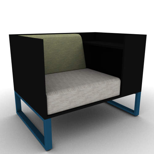 Chatham Cove 3-Sided Work Lounge Left Non-Powered 34 Inch Height