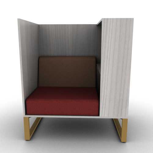 Chatham Cove 3-Sided Work Lounge Left Non-Powered 50 Inch Height