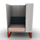 Chatham Cove 3-Sided Work Lounge Left Non-Powered 58 Inch Height