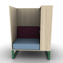 Chatham Cove 3-Sided Work Lounge Left Non-Powered 58 Inch Height