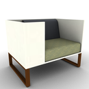 Chatham Cove 3-Sided Work Lounge Right Non-Powered 34 Inch Height