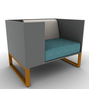 Chatham Cove 3-Sided Work Lounge Right Non-Powered 34 Inch Height