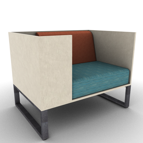 Chatham Cove 3-Sided Work Lounge Right Non-Powered 34 Inch Height