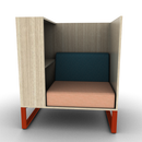 Chatham Cove 3-Sided Work Lounge Right Non-Powered 50 Inch Height