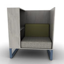 Chatham Cove 3-Sided Work Lounge Right Non-Powered 50 Inch Height