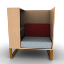 Chatham Cove 3-Sided Work Lounge Right Non-Powered 50 Inch Height