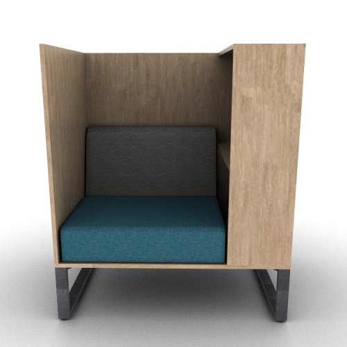 Chatham Cove 3-Sided Work Lounge Left Powered 50 Inch Height