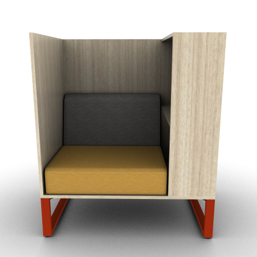 Chatham Cove 3-Sided Work Lounge Left Powered 50 Inch Height