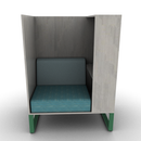 Chatham Cove 3-Sided Work Lounge Left Powered 58 Inch Height