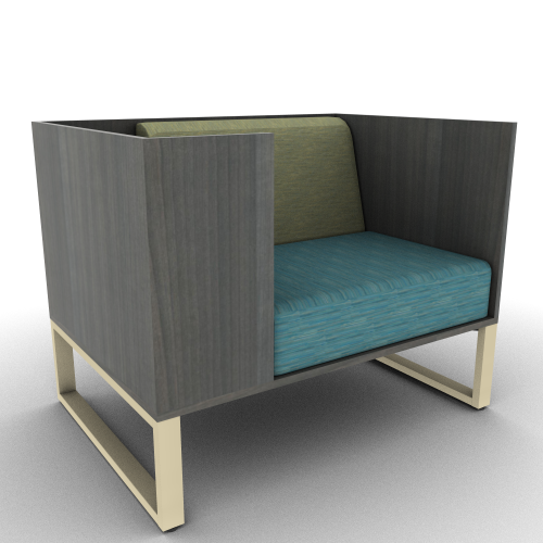 Chatham Cove 3-Sided Work Lounge Right Powered 34H