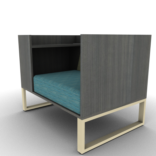 Chatham Cove 3-Sided Work Lounge Right Powered 34H