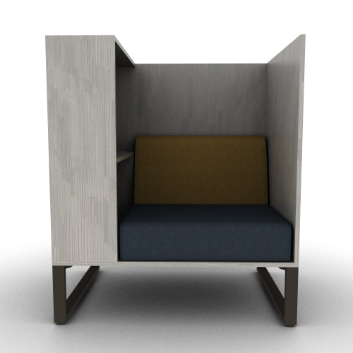 Chatham Cove 3-Sided Work Lounge Right Powered 50 Inch Height