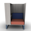 Chatham Cove 3-Sided Work Lounge Right Powered 58 Inch Height