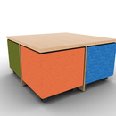 4 Volker Cube With Nesting Table
